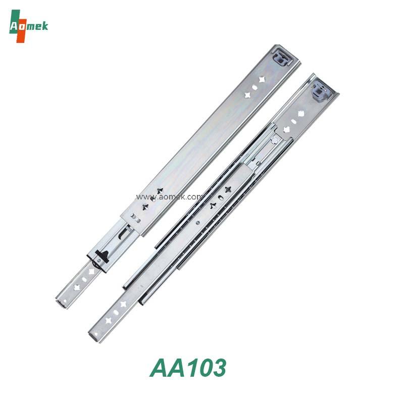 Heavy Duty Drawer and cabinet 3 Folded Slide Rails AA103